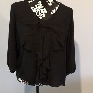 Bow front blouse